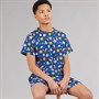 Kangaroo Poo Boys T-Shirt And Shorts Pyjama Set Navy