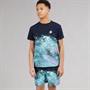 Kangaroo Poo Boys Splatter Print T-Shirt And Shorts Set Navy