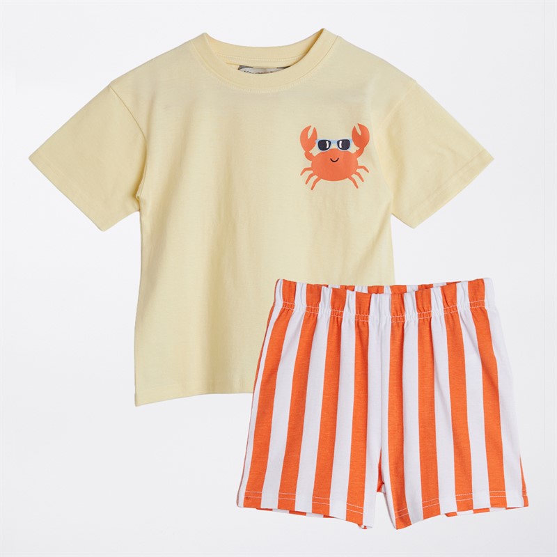 Kangaroo Poo Boys Three Pack T-Shirts And Shorts Sets Multi