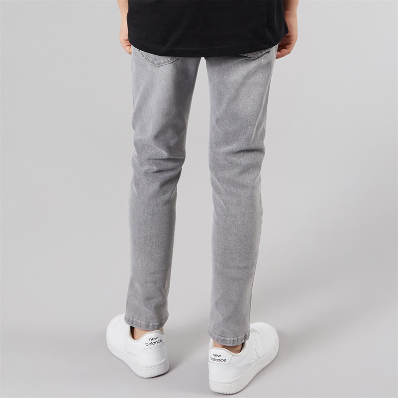 Kangaroo Poo Boys Skinny Fit Jeans Light Grey Wash