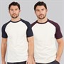 Kangaroo Poo Mens Two Pack Raglan T-Shirts Navy/Ecru/Burg Navy / Ecru / Ecru / Burg