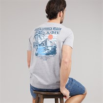 Kangaroo Poo Mens South Shore T-Shirt Grey Marl
