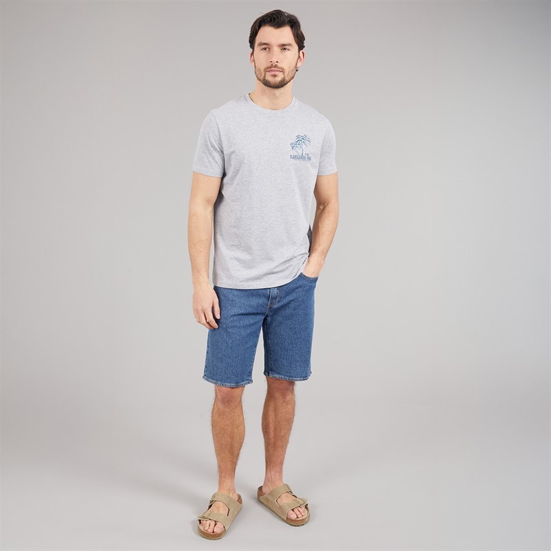 Kangaroo Poo Mens South Shore T-Shirt Grey Marl