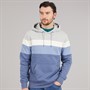 Kangaroo Poo Mens Striped Hoodie Vintage Indigo