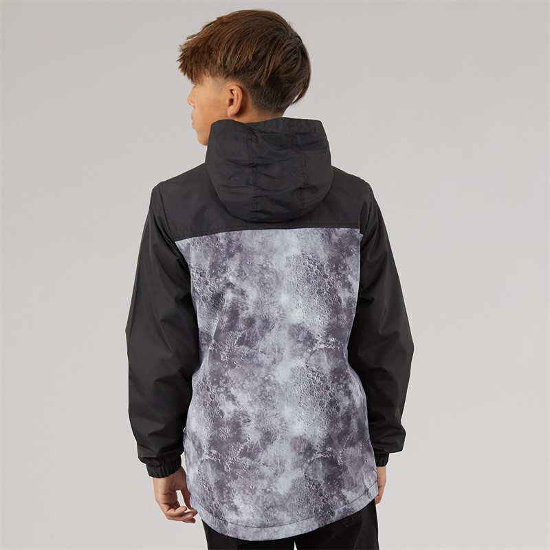 Kangaroo Poo Boys Hooded Jacket Black Print