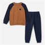 Kangaroo Poo Boys Colour Block Tracksuit Pastry Shell/Navy Blazer