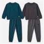 Kangaroo Poo Boys Two Pack Sweatshirt And Joggers Set Deep Teal/Asphalt