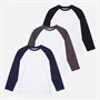 Kangaroo Poo Boys Three Pack Raglan Long Sleeve T-Shirts Multi