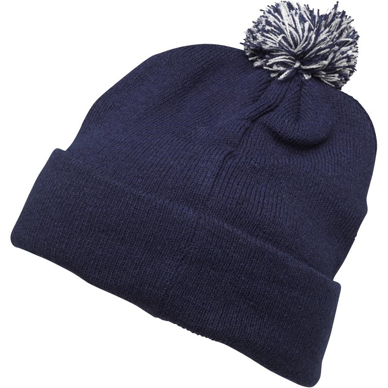 Buy Kangaroo Poo Junior Boys Bobble Hat Navy