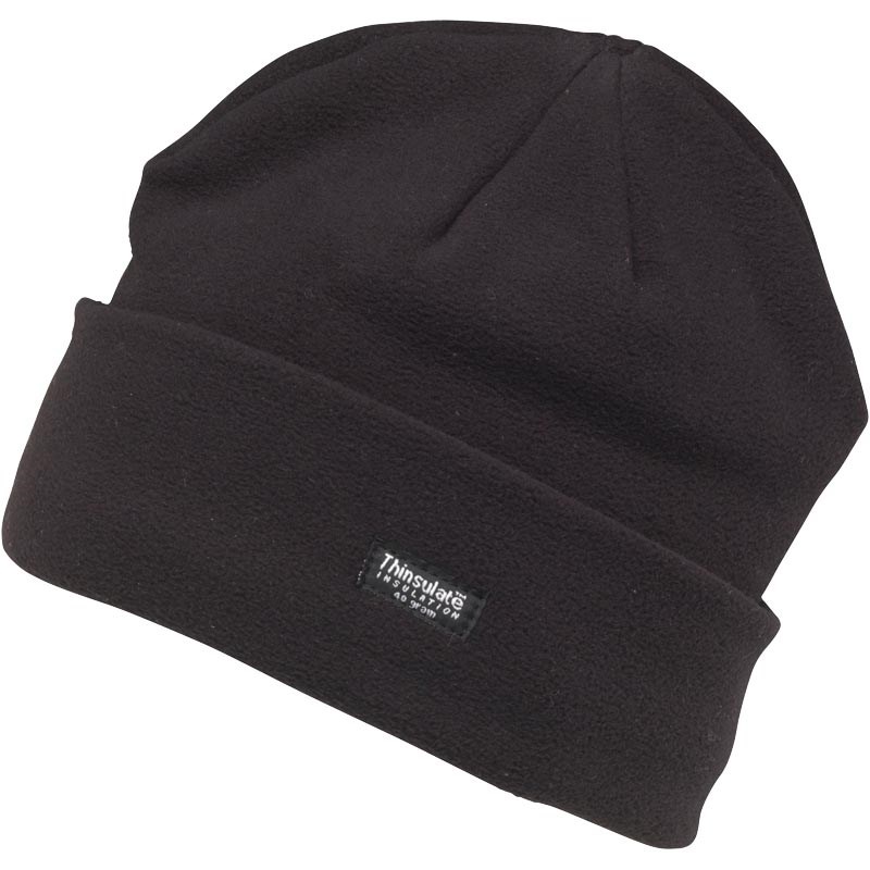 Kangaroo Poo Herren Thinsulate Polar Beanie Mütze Schwarz