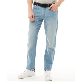 Kangaroo Poo Heren Straight Fit Jeans Lichtblauw kangaroo poo kopen in de aanbieding