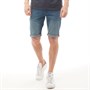 Kangaroo Poo Mens Stretch Denim Shorts Vintage Wash