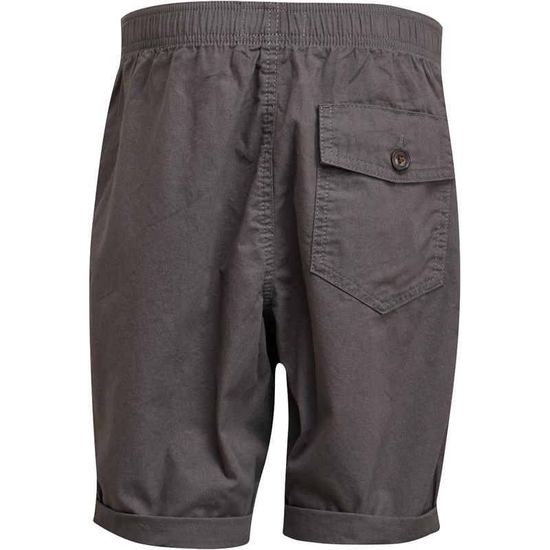 Buy Kangaroo Poo Boys Cotton Canvas Shorts Charcoal