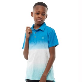 Kangaroo Poo Jongens Dip Dyed Polo Blauw kangaroo poo kopen in de aanbieding