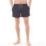 Kangaroo Poo Mens Hibiscus Print Swim Shorts Navy
