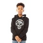 Kangaroo Poo Junior Camo Skull/Earphones Print Hoodie Black Camo