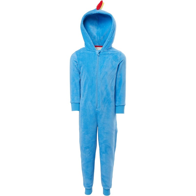 Buy Kangaroo Poo Infant Boys Coral Fleece Onesie Blue/AOP Dinosaur