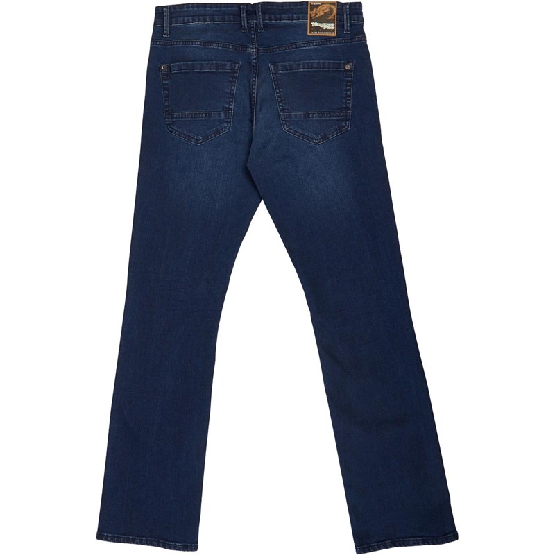 Buy Kangaroo Poo Mens Bootcut Jeans Dark Wash