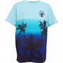 Kangaroo Poo Junior Palm Tree Print T-Shirt Blue