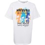 Kangaroo Poo Junior Hawaii Print T-Shirt White