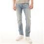 Kangaroo Poo Mens Stretch Straight Leg Denim Jeans Bleach Wash