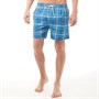 Kangaroo Poo Mens Checked SwimShorts Royal