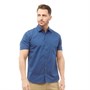 Kangaroo Poo Mens Cotton Short Sleeve Shirt Blue