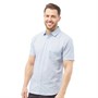Kangaroo Poo Mens Cotton Short Sleeve Shirt Light Blue