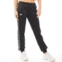 Kappa Womens 222 Banda Astora Poly Track Pants Black/Black
