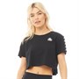Kappa Dame 222 Banda Apua T-Shirt Sort