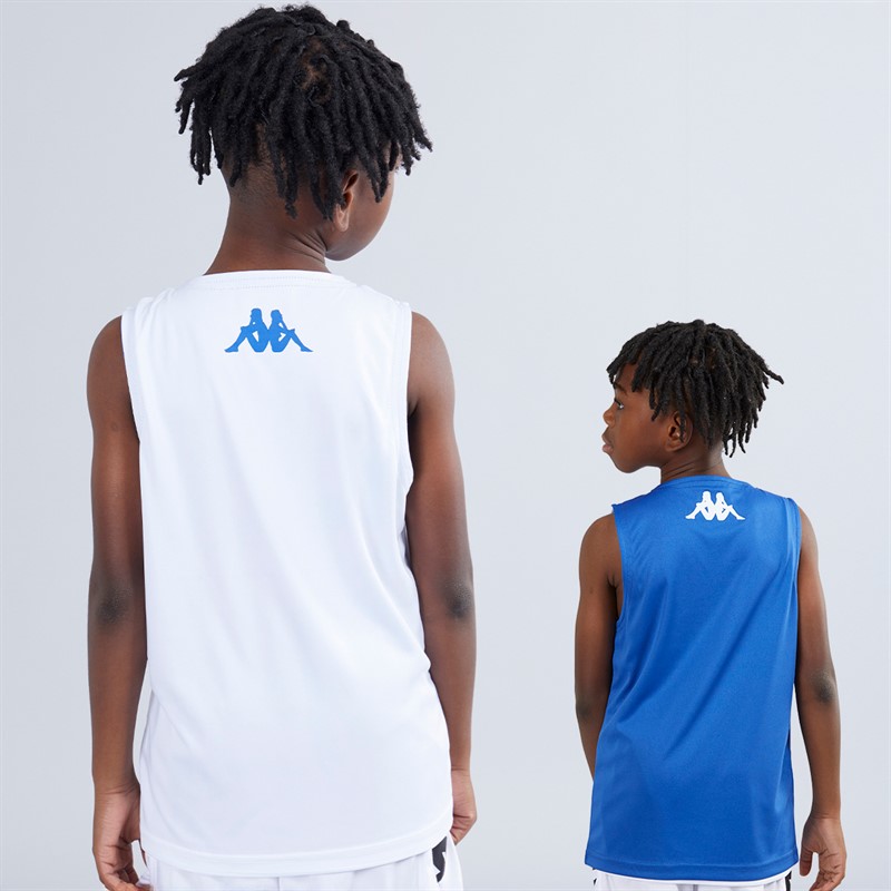 Kappa Boys Alble Reversible Sleeveless Training Top Royal Blue/White