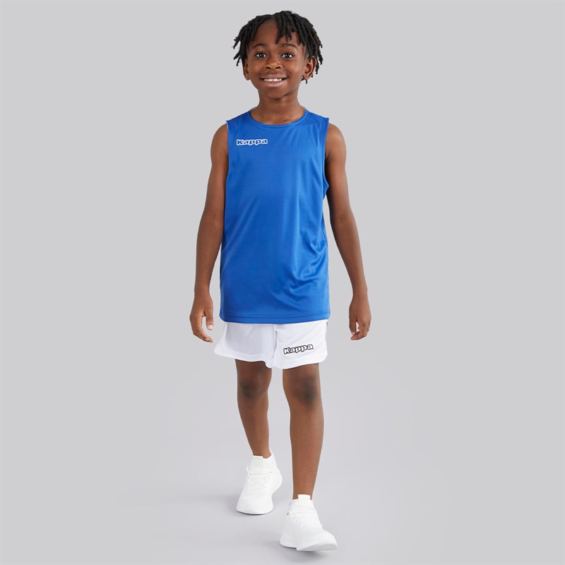 Kappa Boys Alble Reversible Sleeveless Training Top Royal Blue/White
