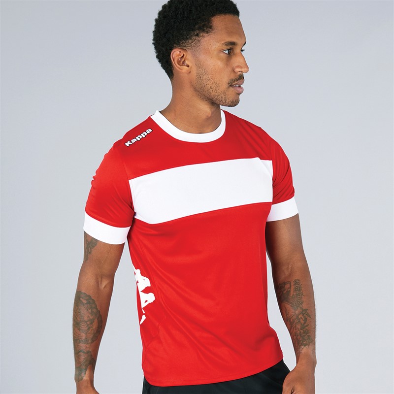 Kappa Mens Remilio 2 Training Jersey Red/White