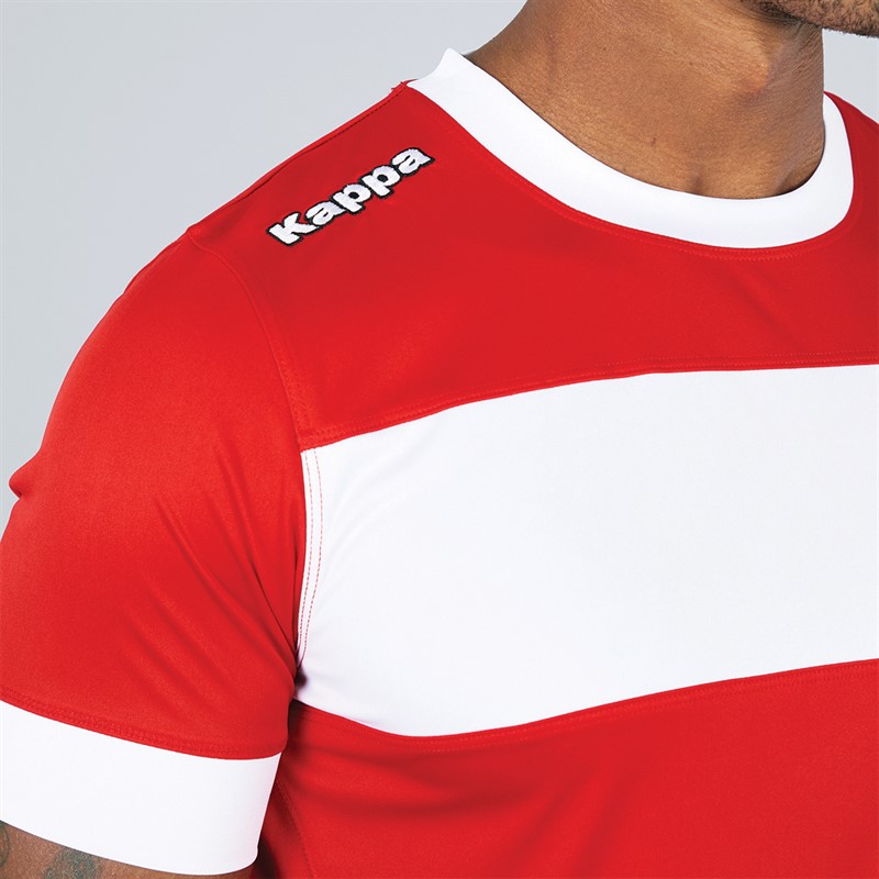 Kappa Mens Remilio 2 Training Jersey Red/White