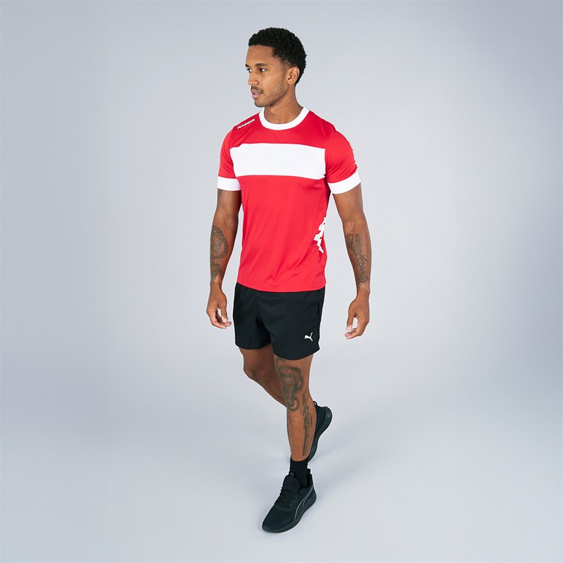 Kappa Mens Remilio 2 Training Jersey Red/White