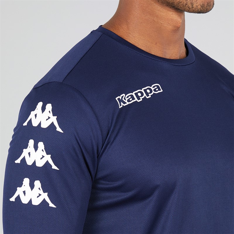 Kappa Mens Bolos Long Sleeve Training Top Navy