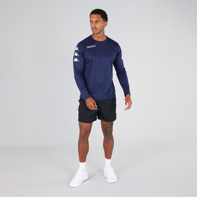 Kappa Mens Bolos Long Sleeve Training Top Navy