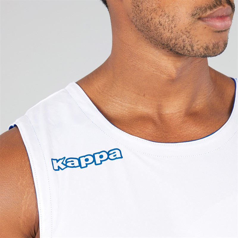 Kappa Mens Alble Reversible Sleeveless Training Top Royal Blue/White