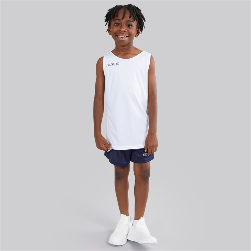 Kappa Boys Alble Reversible Sleeveless Training Top Navy/White