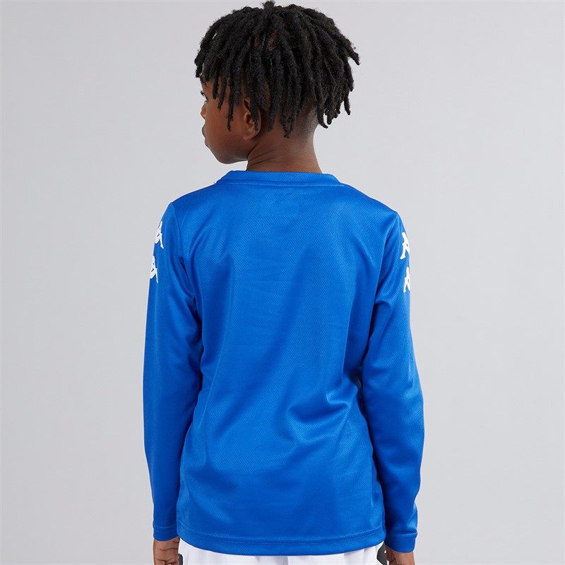 Kappa Boys Bolos Long Sleeve Training Top Royal Blue