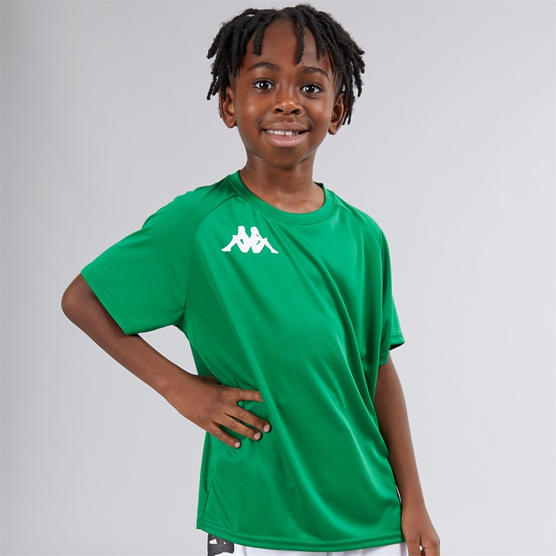 Kappa Junior Boys Antel Training Top Green Oasis