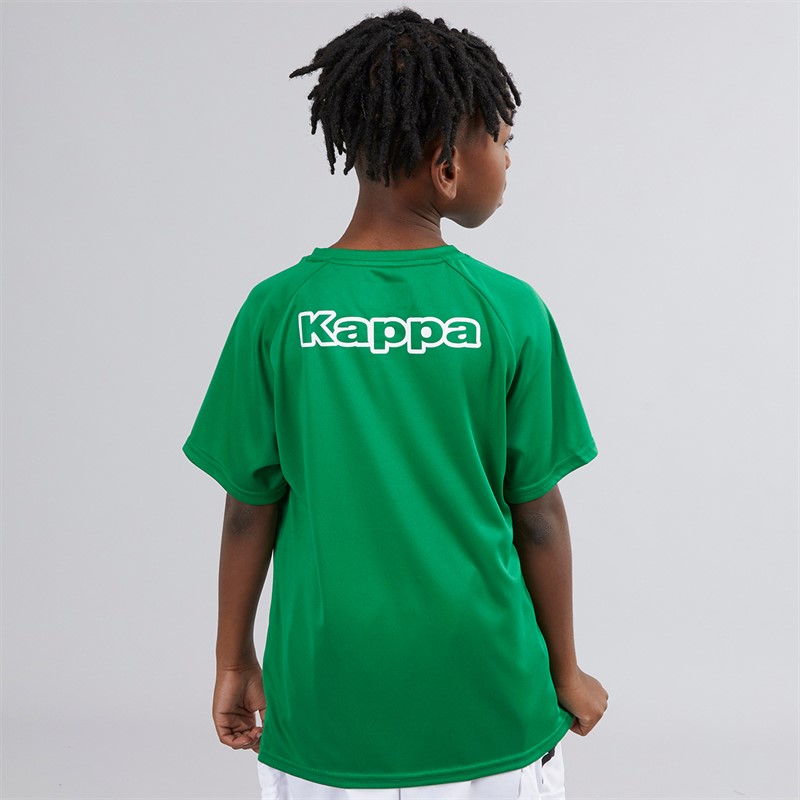 Kappa Junior Boys Antel Training Top Green Oasis