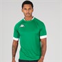 Kappa Mens Ampion Rugby Training/Match Jersey Green Oasis/White