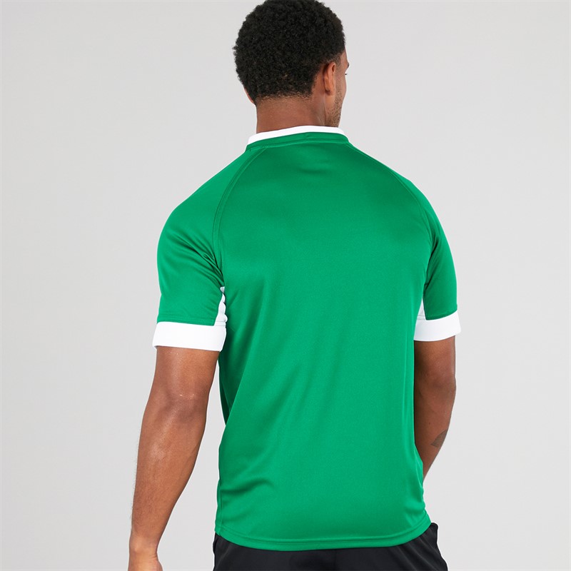 Kappa Mens Ampion Rugby Training/Match Jersey Green Oasis/White