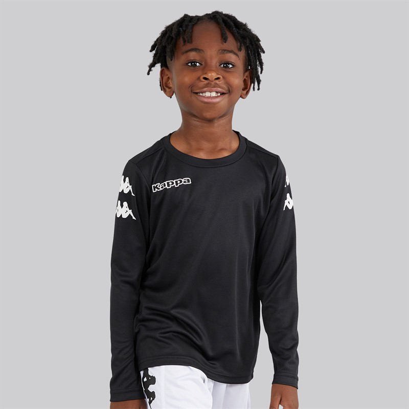 Kappa Boys Bolos Long Sleeve Training Top Black