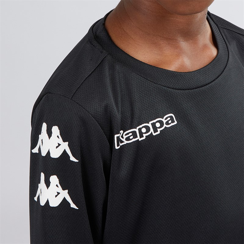 Kappa Boys Bolos Long Sleeve Training Top Black