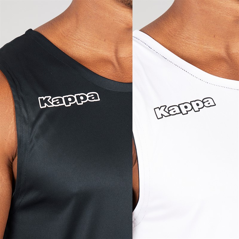 Kappa Mens Alble Reversible Sleeveless Training Top Black/White