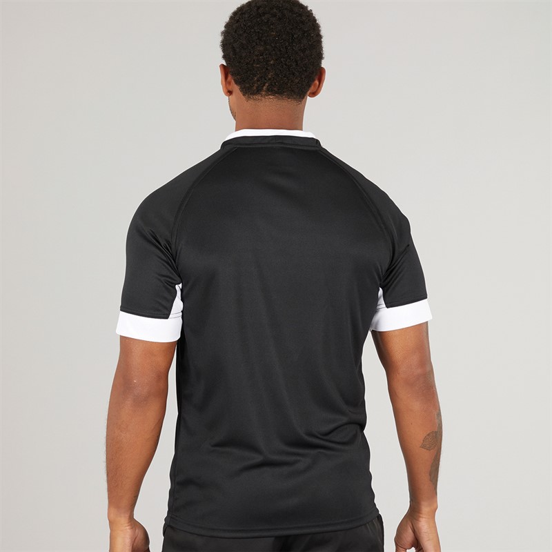 Kappa Mens Ampion Rugby Training/Match Jersey Black/White