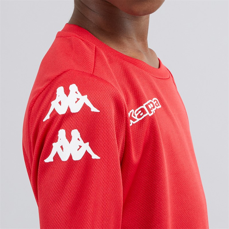 Kappa Boys Bolos Long Sleeve Training Top Red