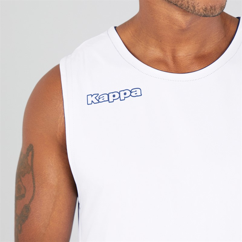 Kappa Mens Alble Reversible Sleeveless Training Top Navy/White